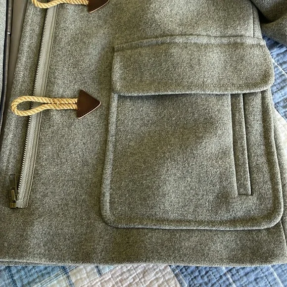 J.Crew ~ Wool Winter Coat with Toggles - Picture 6 of 12